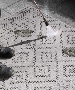 Loper Olympia - zwart/crème - close up, thumbnail