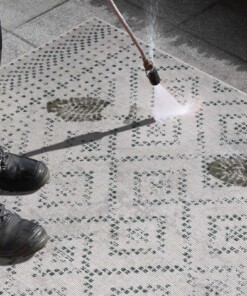 Loper Olympia - groen/crème - close up, thumbnail Loper Olympia - groen/crème - close up, thumbnail