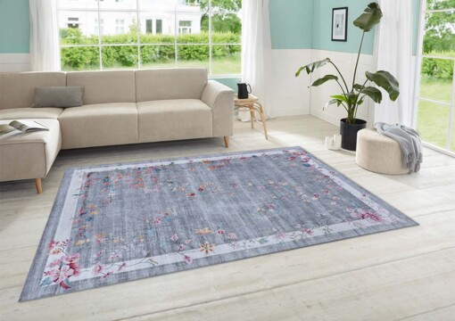 Oosters vloerkleed Gloriosa - grijs - sfeer