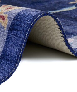 Oosters vloerkleed Gloriosa - donkerblauw - close up, thumbnail Oosters vloerkleed Gloriosa - donkerblauw - close up, thumbnail