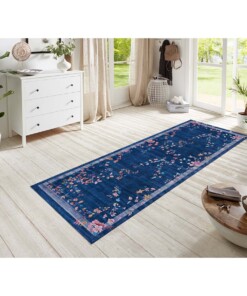 Oosters vloerkleed Gloriosa - donkerblauw - sfeer, thumbnail Oosters vloerkleed Gloriosa - donkerblauw - sfeer, thumbnail