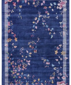 Oosters vloerkleed Gloriosa - donkerblauw - overzicht boven, thumbnail Oosters vloerkleed Gloriosa - donkerblauw - overzicht boven, thumbnail