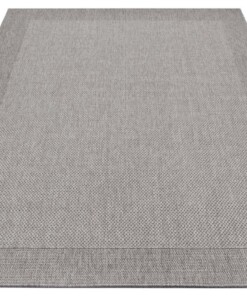 Binnen & buiten vloerkleed Vena - grijs - overzicht schuin, thumbnail