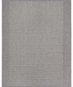 Binnen & buiten vloerkleed Vena - grijs - overzicht boven, thumbnail