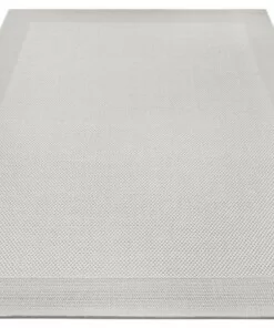 Binnen & buiten vloerkleed Vena - lichtgrijs - overzicht schuin, thumbnail