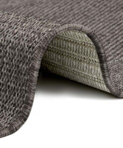 Binnen & buiten vloerkleed Vena - taupe/antraciet - close up, thumbnail