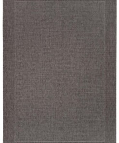 Binnen & buiten vloerkleed Vena - taupe/antraciet - overzicht boven, thumbnail