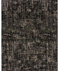 Binnen & buiten vloerkleed Willa - zwart/beige - overzicht boven, thumbnail