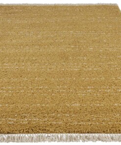 Hoogpolig vloerkleed met franjes Agouhe - okergeel - overzicht schuin, thumbnail Hoogpolig vloerkleed met franjes Agouhe - okergeel - overzicht schuin, thumbnail