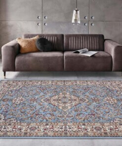 Perzisch tapijt - Zahra lichtblauw - sfeer, thumbnail