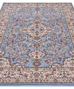 Perzisch tapijt - Zahra lichtblauw - overzicht schuin, thumbnail Perzisch tapijt - Zahra lichtblauw - overzicht schuin, thumbnail