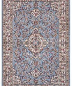 Perzisch tapijt - Zahra lichtblauw - overzicht boven