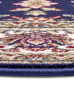 Rond perzisch tapijt - Zuhr marineblauw - close up, thumbnail Rond perzisch tapijt - Zuhr marineblauw - close up, thumbnail