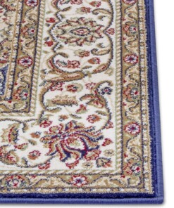 Perzisch tapijt - Zuhr marineblauw - close up, thumbnail