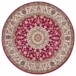Rond perzisch tapijt - Zuhr beige - overzicht boven, thumbnail