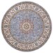Rond perzisch tapijt - Zuhr marineblauw - overzicht boven, thumbnail