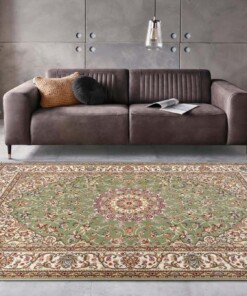 Perzisch tapijt - Zuhr groen - sfeer, thumbnail