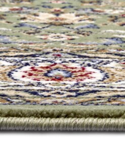 Perzisch tapijt - Aljars groen - close up, thumbnail Perzisch tapijt - Aljars groen - close up, thumbnail