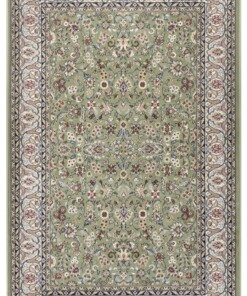 Perzisch tapijt - Aljars groen - overzicht boven, thumbnail
