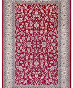 Perzisch tapijt - Aljars rood - overzicht boven