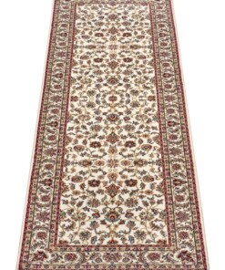 Perzische loper - Dizi crème/beige - overzicht schuin, thumbnail