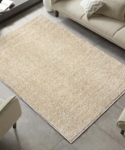 Hoogpolig vloerkleed Amelie - beige - sfeer