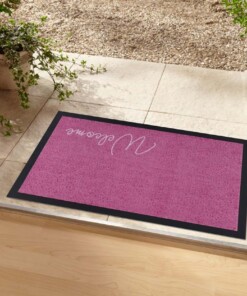 Design deurmat Welcome wasbaar 30°C - roze - sfeer