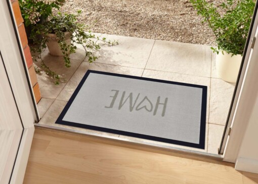 Design deurmat Love Home wasbaar 30°C - crème/beige - sfeer
