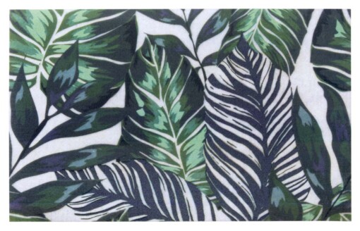 Deurmat palm - groen - overzicht boven