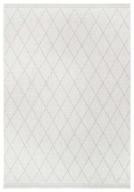 Design binnen & buiten vloerkleed ruiten Daisy - lichtbruin/crème - overzicht boven, thumbnail Design binnen & buiten vloerkleed ruiten Daisy - lichtbruin/crème - overzicht boven, thumbnail