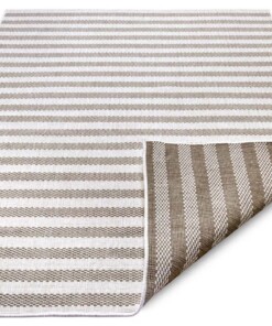 Design binnen & buiten vloerkleed Delilia - lichtbruin/crème - overzicht schuin, thumbnail Design binnen & buiten vloerkleed Delilia - lichtbruin/crème - overzicht schuin, thumbnail