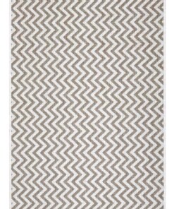 Buitenkleed zigzag Ivy - lichtbruin/crème - overzicht boven, thumbnail Buitenkleed zigzag Ivy - lichtbruin/crème - overzicht boven, thumbnail