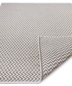 Buitenkleed zigzag Ivy - lichtbruin/crème - overzicht schuin, thumbnail Buitenkleed zigzag Ivy - lichtbruin/crème - overzicht schuin, thumbnail