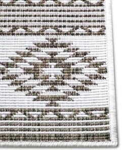 Design binnen & buiten vloerkleed Maple - lichtbruin/crème - close up, thumbnail