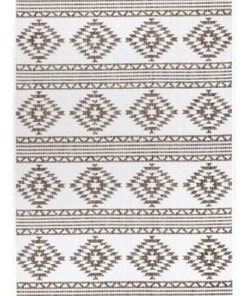 Design binnen & buiten vloerkleed Maple - lichtbruin/crème - overzicht boven, thumbnail