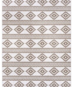 Design binnen & buiten vloerkleed Maple - lichtbruin/crème - overzicht boven, thumbnail