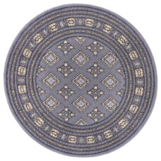 Klassiek vloerkleed rond Sao Buchara - grijs/beige - overzicht boven, thumbnail Klassiek vloerkleed rond Sao Buchara - grijs/beige - overzicht boven, thumbnail