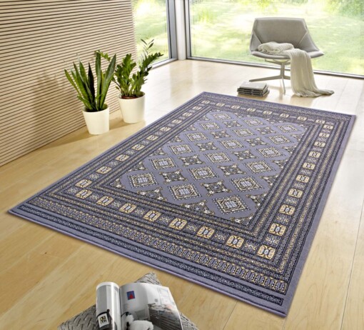 Klassiek vloerkleed Sao Buchara - grijs/beige - sfeer