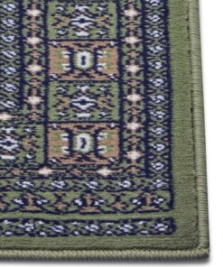 Klassiek vloerkleed Sao Buchara - groen - close up, thumbnail