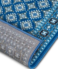 Klassiek vloerkleed Sao Buchara - blauw - close up, thumbnail Klassiek vloerkleed Sao Buchara - blauw - close up, thumbnail