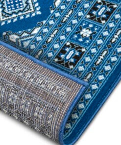 Klassiek vloerkleed Sao Buchara - blauw - close up, thumbnail Klassiek vloerkleed Sao Buchara - blauw - close up, thumbnail