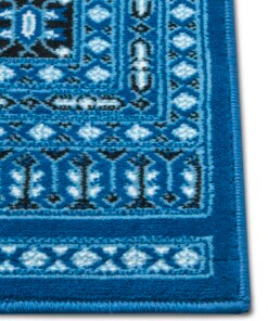 Klassiek vloerkleed Sao Buchara - blauw - close up, thumbnail Klassiek vloerkleed Sao Buchara - blauw - close up, thumbnail