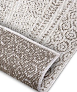 Binnen & buiten vloerkleed Retro - lichtbruin - close up, thumbnail