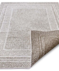 Binnen & buiten vloerkleed Retro - lichtbruin - overzicht schuin, thumbnail