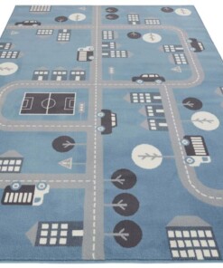 Speelkleed wegen - Town blauw/grijs - overzicht schuin, thumbnail Speelkleed wegen - Town blauw/grijs - overzicht schuin, thumbnail