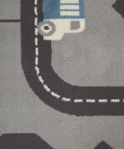 Speelkleed wegen - Town grijs/blauw - close up materiaal, thumbnail