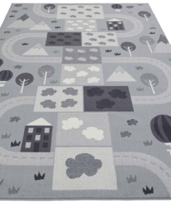 Speelkleed - Mountain Track grijs - overzicht schuin, thumbnail Speelkleed - Mountain Track grijs - overzicht schuin, thumbnail