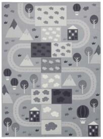 Speelkleed - Mountain Track grijs - overzicht boven, thumbnail Speelkleed - Mountain Track grijs - overzicht boven, thumbnail