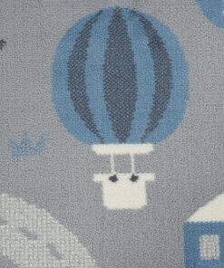 Speelkleed - Mountain Track grijs/blauw - close up materiaal, thumbnail