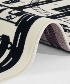 Speelkleed - Landscapes crème/zwart - close up, thumbnail Speelkleed - Landscapes crème/zwart - close up, thumbnail